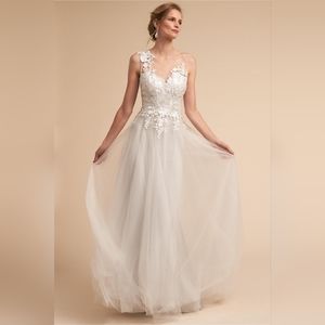 BHLDN Tadashi Shoji Marsden Wedding Dress Size 0 2